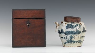 An Antique Chinese Teapot and an Continental