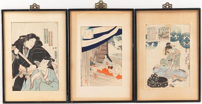 Three Japanese Woodblock Prints 134995