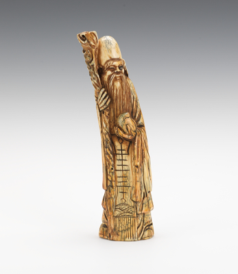 A Carved Ivory of Chang Kuo Lao 1349c3