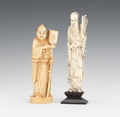 Ivory Figures of an Immortal and 1349cb