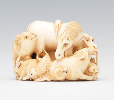 Signed Zodiac Netsuke Beautifully