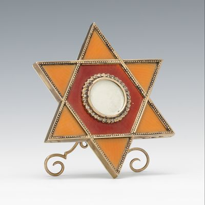 A Decorative Silver Enamel and Diamond