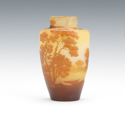 A Small Galle Cameo Glass Vase 134a5c