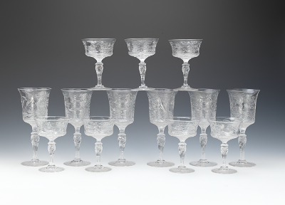 Group of Cut Crystal Stemware Possibly