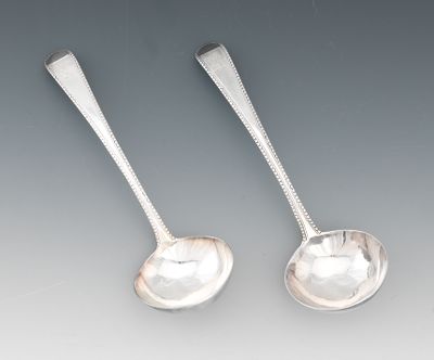 Two Sterling Silver Sauce Spoons
