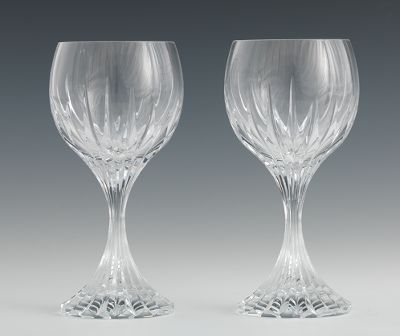 A Pair of Baccarat "Massena" Red