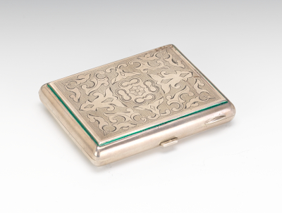 A Russian Silver Engraved Cigarette 134a88