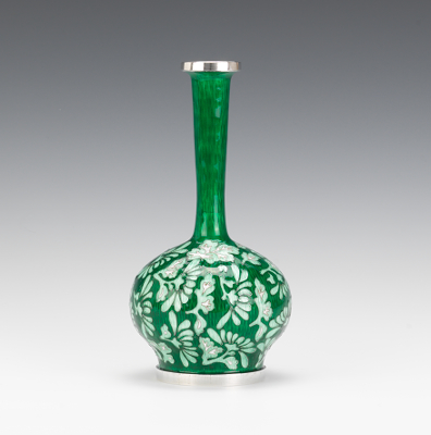 Silver and Enamel Vase Beautiful