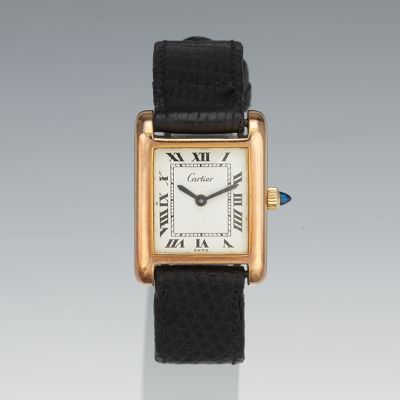 A Ladies Cartier Tank Vermeil 134ac6