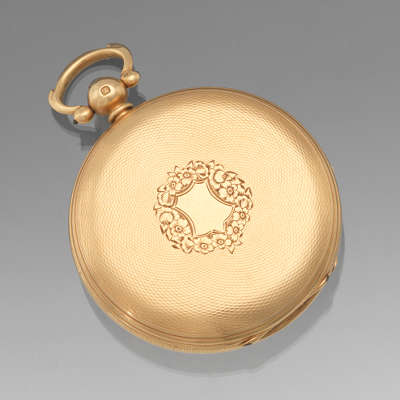 An English 18k Gold Hunters Case