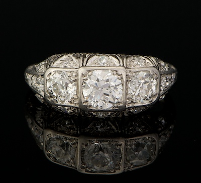 A Ladies' Platinum Filigree and