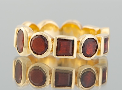 A Gold and Garnet Ring from the