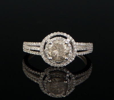 A Ladies Diamond Ring 14k white 134afe