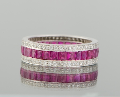 A Ruby and Diamond Eternity Band