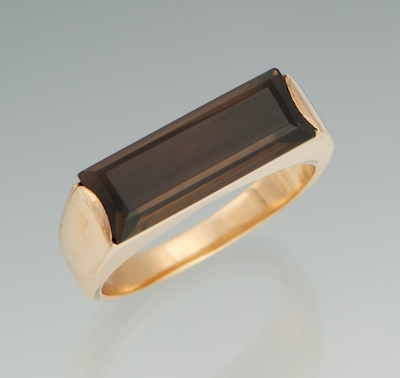 A Gentleman s Smoky Citrine Ring 134b3e