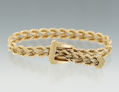 A Ladies' Buckle Design Bracelet