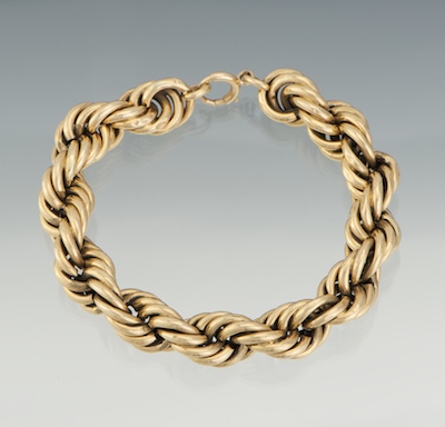 A Ladies Rope Twist Bracelet 14k 134b56