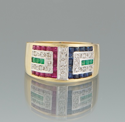 A Ladies Sapphire Ruby Emerald 134b57