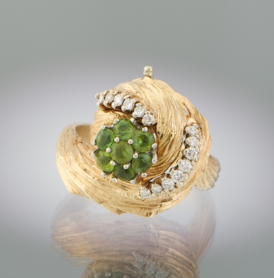 A Vintage Cocktail Ring With Interchangeable