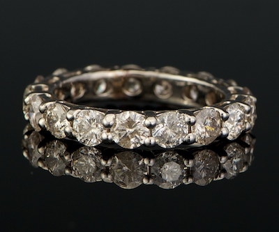 A Diamond Eternity Band 14k white