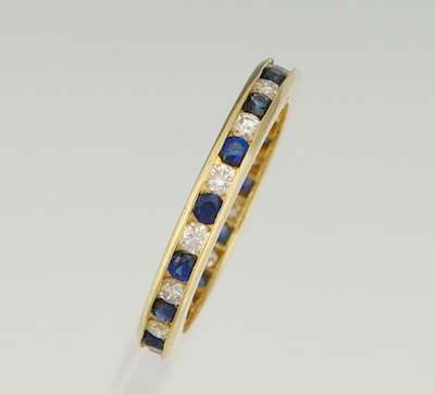 A Ladies' Sapphire and Diamond