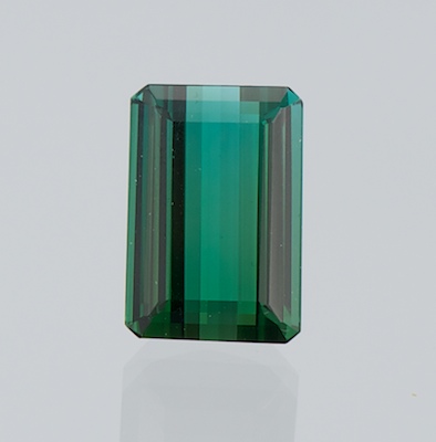 An Unmounted Green Tourmaline Weighing 134be3