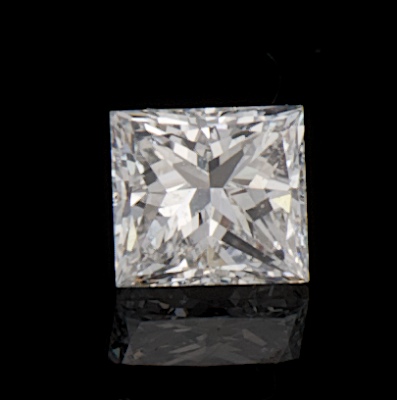 An Unmounted 0.52 ct Princess Cut