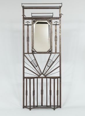 An Art Deco Wrought Iron Hall Stand 134c07