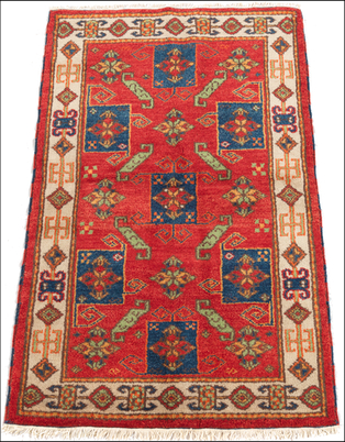 Modern Kazak Carpet Thick wool 134c1c