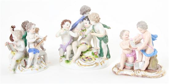 Meissen porcelain figural groupings 134c21