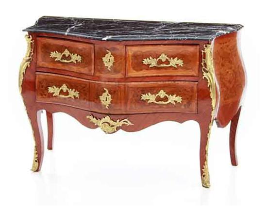 Louis XV style kingwood marbletop 134c57