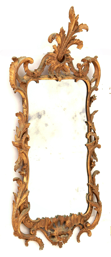 Pair Regency style giltwood mirrors