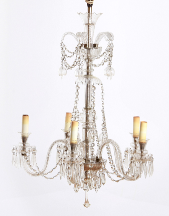 English crystal chandelier circa