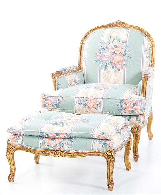 Louis XV style giltwood bergere 134c5d