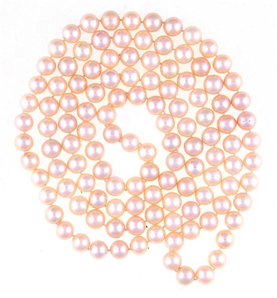 South Sea cultured pink pearl necklace 134c97