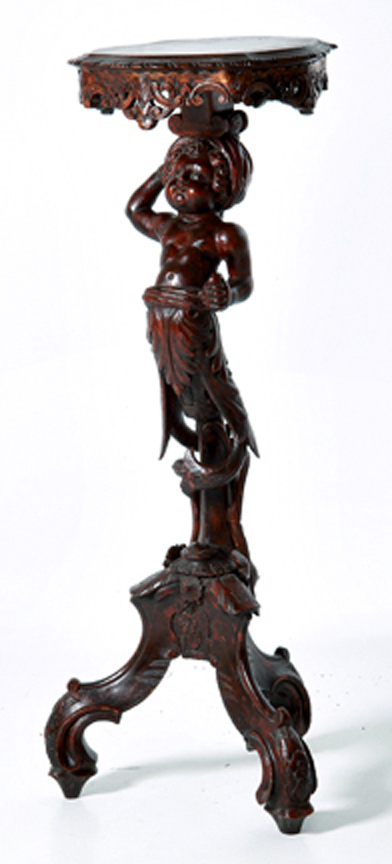 Italian Baroque style blackamoor stand