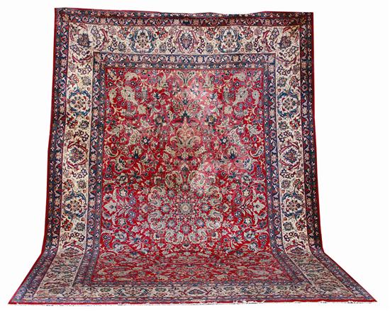 Persian Isfahan carpet 9 7 x 134cb1