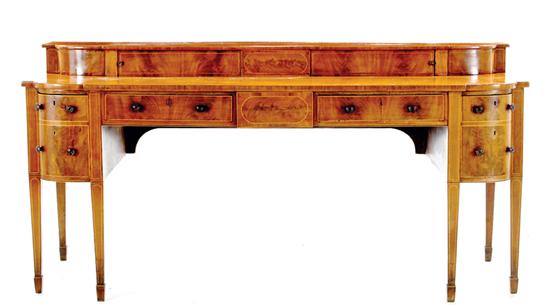 George III style inlaid mahogany