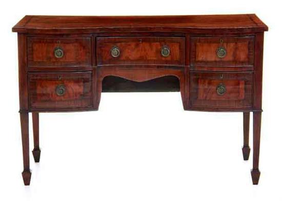 George III style inlaid mahogany 134d13