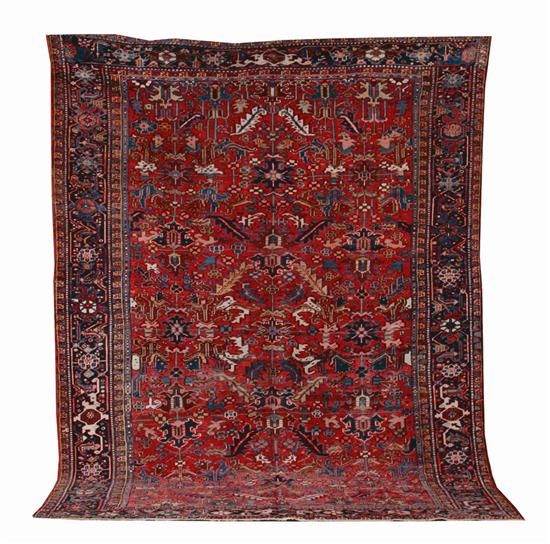 Antique Persian Heriz carpet circa 134d3a