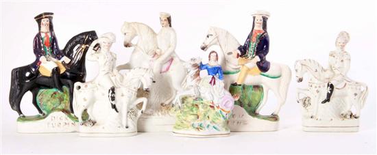 Collection of Staffordshire figures 134d7c