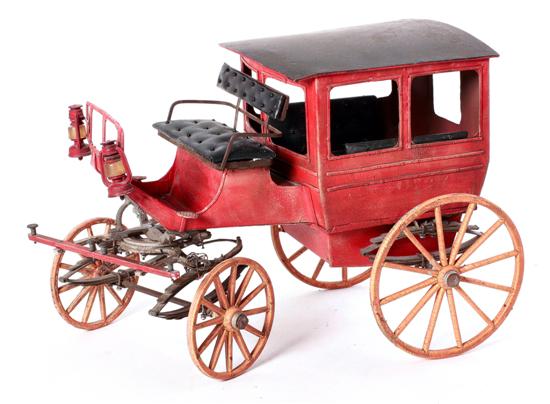 Painted metal carriage model early