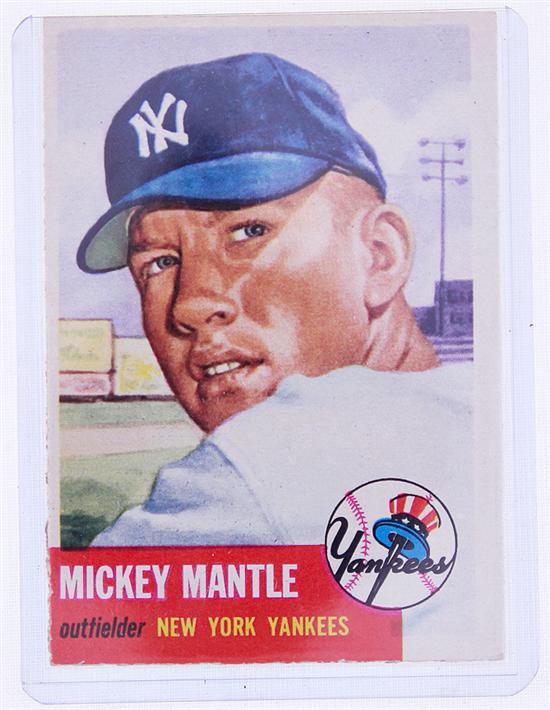 Topps 1953 Mickey Mantle 82 baseball 134d8f