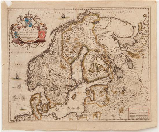 Maps of Scandanavia by Joan Blaeu