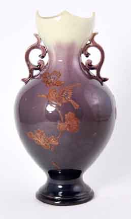 English ceramic vase late 19th