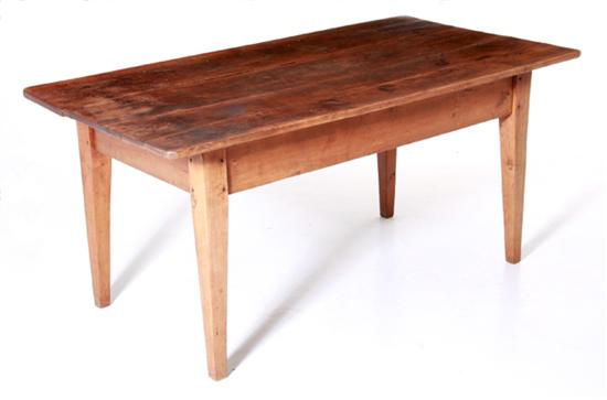 Walnut farm table probably Southern 134e30