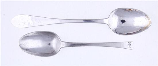 American Colonial silver spoons by Alexander