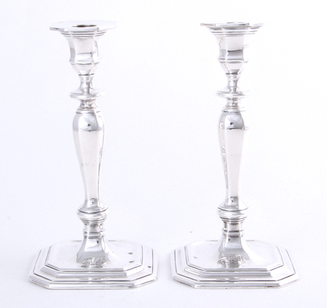 Pair Tiffany Co sterling candlesticks 134e95