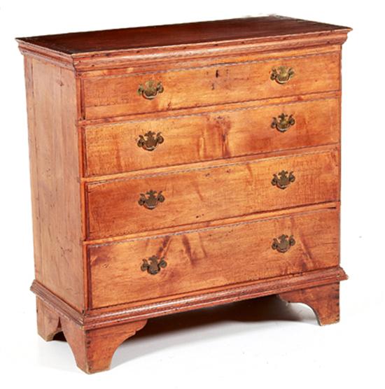 New England Queen Anne maple chest 134ea8