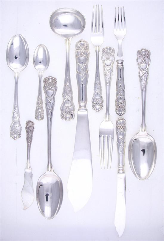 English sterling and silverplate flatware